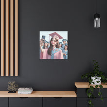Load image into Gallery viewer, Graduation Canvas Print, Inspirational Wall Art, Personalized Gift, College Decor, Graduation Celebration
