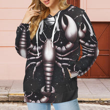 Load image into Gallery viewer, Design 255681469 Scorpio Women&#39;s Drawstring Pocket Hoodie
