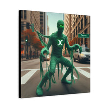 Load image into Gallery viewer, Canvas Print - Halloween Taurus Astrology Mummy
