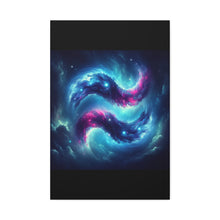 Load image into Gallery viewer, Galaxy Aquarius Wave Canvas Art, Modern Home Decor, Cosmic Wall Art, Unique Gift, Space Lovers
