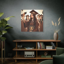 Load image into Gallery viewer, Graduation Canvas Print, Inspirational Wall Art for Graduates, Home Decor, Gift for Her, College Graduation, Motivational Decor

