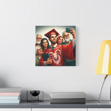 Load image into Gallery viewer, Custom Graduation Canvas Print, Family Portrait Wall Art, Celebrate Achievements, Perfect Gift for Graduates, Aries Zodiac Decor
