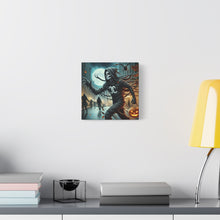 Load image into Gallery viewer, Spooky Halloween Wall Art Canvas, Creepy Decor for Haunted Houses, Trick or Treat Wall Hanging, Frightening Artwork, Seasonal Home Decor

