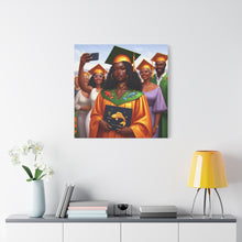 Load image into Gallery viewer, Graduation Canvas Art, Celebratory Wall Decor, College Graduation Gift, Personalized Room Decoration, Unique Art for Graduates
