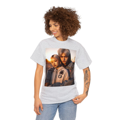 Unisex Cancer Couple (4) Heavy Cotton Tee