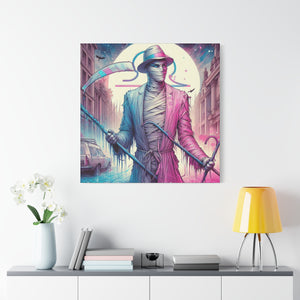 Canvas Print - Halloween Libra Mummy Astrology Design