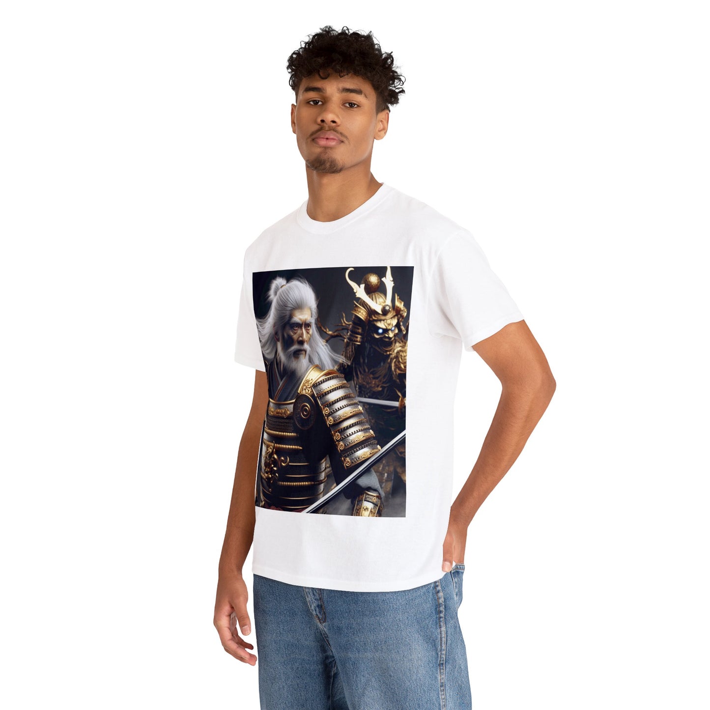 Samurai Cancer (4) Unisex Heavy Cotton Tee