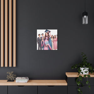 Custom Graduation Canvas Art, Celebration Decor, Gift for Graduates, Wall Art for Achievements, High School or College Graduation