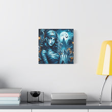 Load image into Gallery viewer, Mystical Mummy Canvas Art | Gothic Home Decor, Halloween Wall Art, Witchy Gift, Unique Art Print, Spooky Vibes, Mummy Themed Decor
