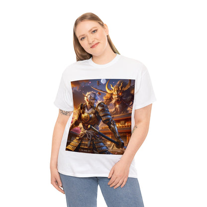 Samurai Cancer (2) Unisex Heavy Cotton Tee