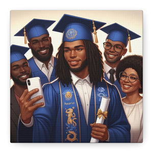 Graduation Canvas Print, Family Celebration Wall Art, Gift for Grads, Personalized Decor, Graduation Ceremony Keepsake