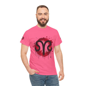 Bold Graphic Aries T-Shirt, Unisex Tee for Astrology Lovers, Unique Gift for Birthdays, Casual Wear, Statement Piece