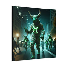 Load image into Gallery viewer, Mystical Taurus Canvas Wall Art, Zodiac Decor, Home Wall Decoration, Gift for Astrology Lovers, Unique Art Piece
