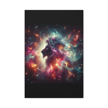 Load image into Gallery viewer, Cosmic Lion Canvas Art, Wall Decor, Galaxy Artwork, Home Decor, Unique Gift for Art Lovers, Space Theme
