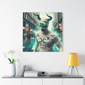 Canvas Print: Halloween Taurus Mummy
