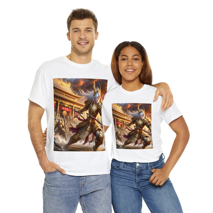 Samurai Cancer (3) Unisex Heavy Cotton Tee