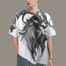 Load image into Gallery viewer, Capricorn Round Neck Loose T-Shirt (Rough Sketch)
