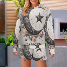 Load image into Gallery viewer, Designer (30) Cancer  Long Sleeve Fleece Sweatshirt &amp; Drawstring Shorts Set
