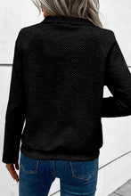 Load image into Gallery viewer, Laurel Green Textured Knit Buttoned Kangaroo Pocket Sweatshirt

