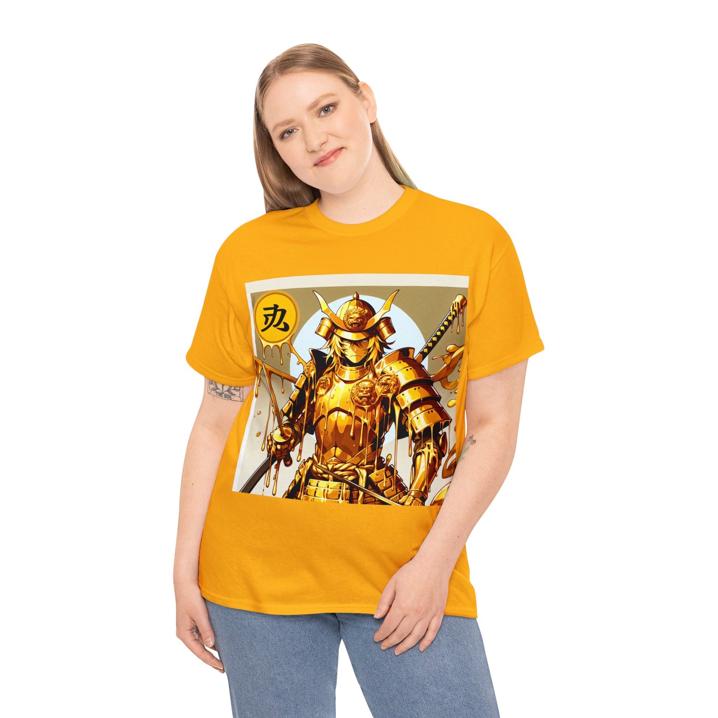 Samurai Leo (3) Unisex Heavy Cotton Tee