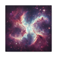 Load image into Gallery viewer, Galactic Canvas Art, Celestial Wall Decor, Cosmic Artwork, Space-Themed Home Decor, Stretched Canvas Print
