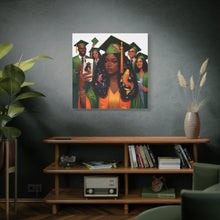 Load image into Gallery viewer, Graduation Celebration Canvas Print, Modern Art for Graduates, Unique Gift for Student, Home Decor, Thoughtful Graduation Gift
