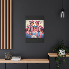 Load image into Gallery viewer, Canvas Print, Graduation Celebration Wall Art, Perfect Gift for Grads, Academic Achievements, Home Decor, Personalized, Unique Keepsake
