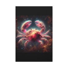 Load image into Gallery viewer, Cosmic Crab Canvas Art Print, Wall Decor, Unique Gift, Space Lover, Astrology, Home Decor, Modern Art
