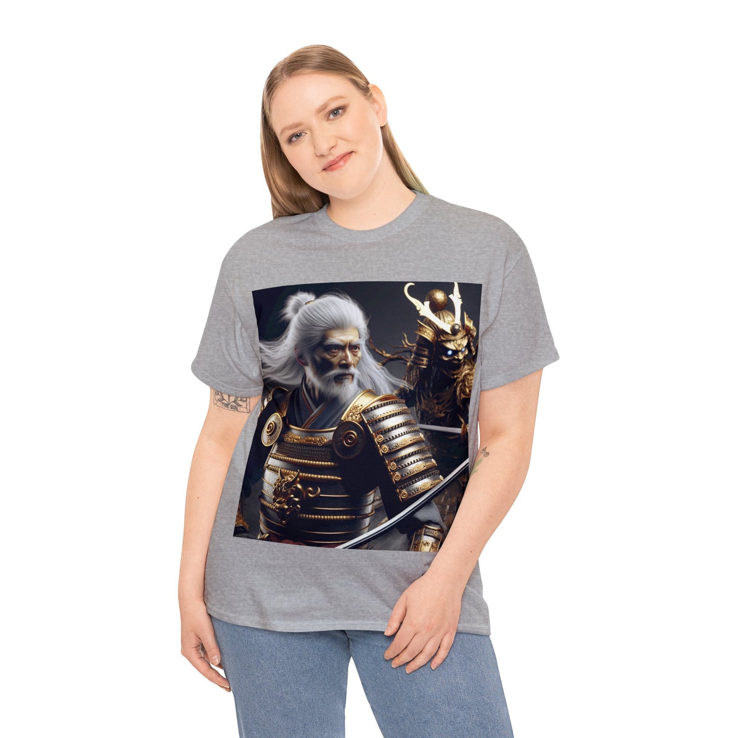 Samurai Cancer (4) Unisex Heavy Cotton Tee