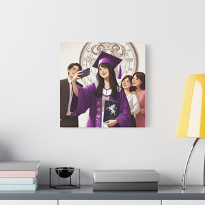 Graduation Canvas Art Print, Perfect Gift for Graduates, Wall Decor for Celebration, Home Office Decoration, Unique Graduation Gift