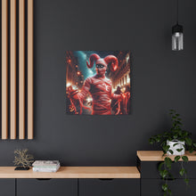 Load image into Gallery viewer, Halloween Themed Canvas Art, Spooky Decor, Unique Wall Hanging, Haunted House Artwork, Gift for Halloween Lovers, Fright Night Decor
