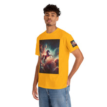 Load image into Gallery viewer, Sagittarius Galactic Unicorn Tee - Unisex Cotton T-Shirt for Cosmic Lovers, Fantasy Fans, Trendy Apparel, Astral War Merch, Gift for All Occasions
