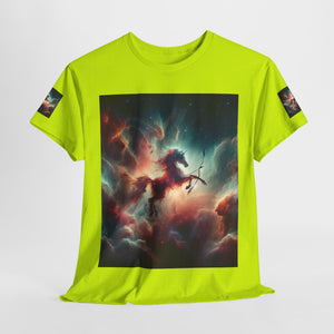 Sagittarius Galactic Unicorn Tee - Unisex Cotton T-Shirt for Cosmic Lovers, Fantasy Fans, Trendy Apparel, Astral War Merch, Gift for All Occasions