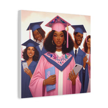 Load image into Gallery viewer, Graduation Wall Art Print, Personalized Canvas, Unique Gift for Grads, Academic Celebration Decor, Student Artwork, Matte Canvas
