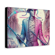 Load image into Gallery viewer, Canvas Print - Halloween Libra Mummy Astrology Design
