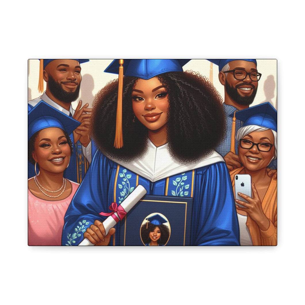 Graduation Canvas Print, Gift for Her, Home Decor, Celebration Artwork, Inspirational Graduation Gift