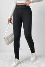 Load image into Gallery viewer, Black Fleece Lining Winter High Waist Leggings
