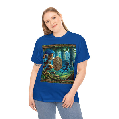 Aquarius Aztec (4) Unisex Heavy Cotton Tee