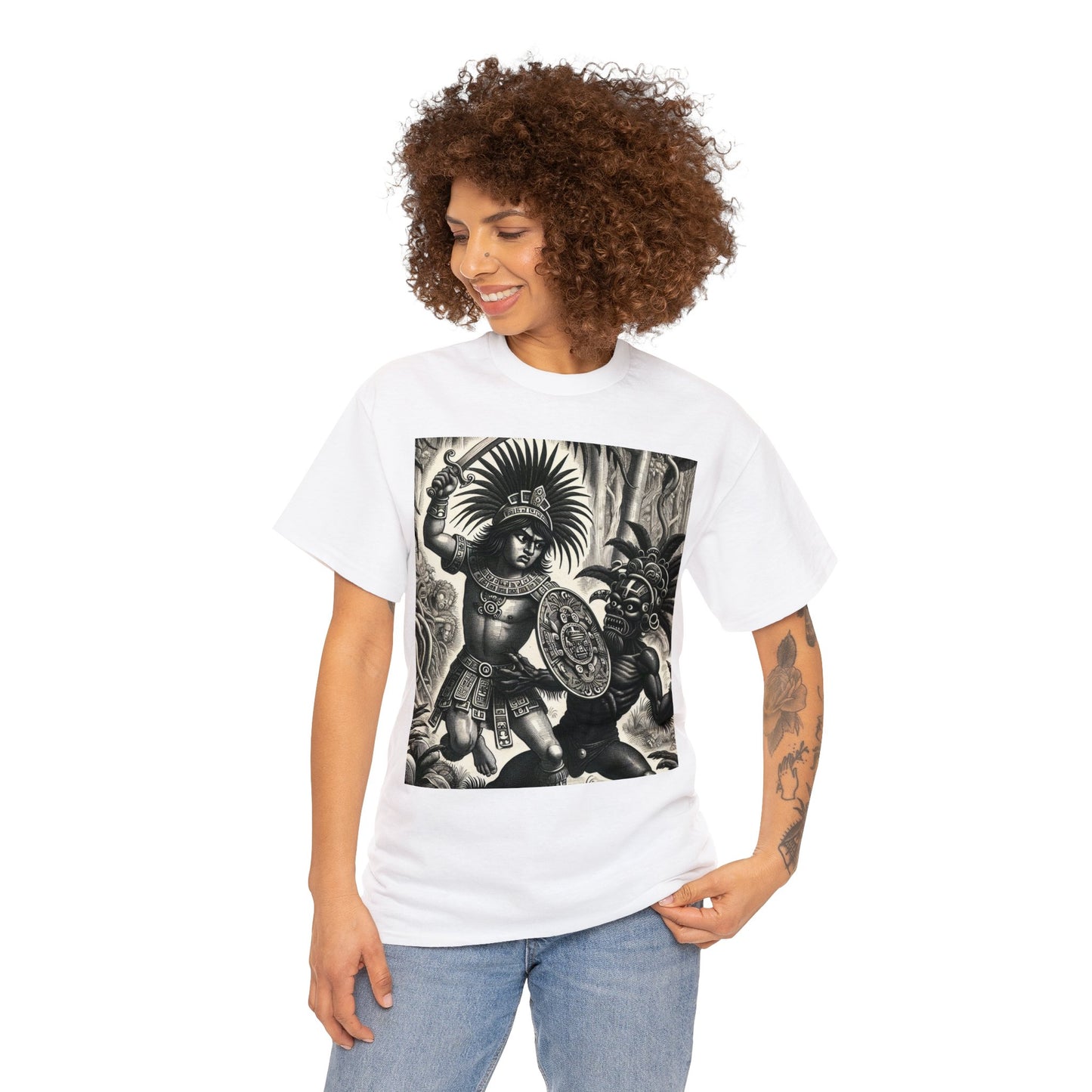 Scorpio Aztec (1) Unisex Heavy Cotton Tee