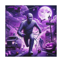 Load image into Gallery viewer, Canvas Wall Art - Halloween Sagittarius Mummy Astrology
