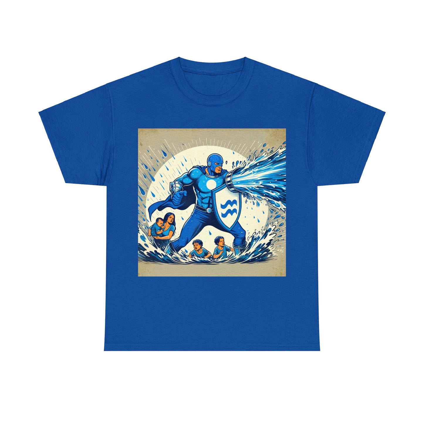 Aquarius Father's Day (2) Unisex Heavy Cotton Tee