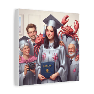 Cancer Zodiac Graduation Canvas Art, Personalized Gift for Graduates, Unique Home Decor, Wall Art, Graduation Gift Idea
