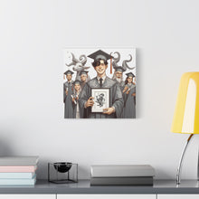 Load image into Gallery viewer, Graduation Canvas Print, Custom Grad Gift Wall Art for Students, Class of 2023 Decor, Unique Graduation Celebration Artwork, [...]
