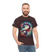 Load image into Gallery viewer, Cosmic Scorpion Tee | Unisex Heavy Cotton Tee | Astrowar Graphic Tees | Space Lover Apparel | Unique Astrology Shirt | Gift for Star [...]
