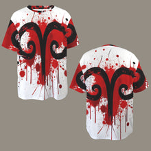 Load image into Gallery viewer, Aries Round Neck Loose T-Shirt (Inky Splatter) 2

