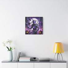 Load image into Gallery viewer, Ninja Halloween Wall Art, Frightening Home Decor, Glow-in-the-Dark Canvas
