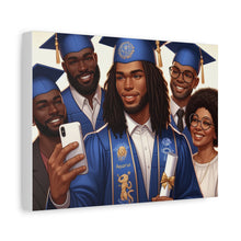 Load image into Gallery viewer, Graduation Canvas Print, Family Celebration Wall Art, Gift for Grads, Personalized Decor, Graduation Ceremony Keepsake
