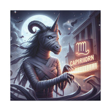 Load image into Gallery viewer, Canvas Print - Halloween Capricorn Astrology Mummy
