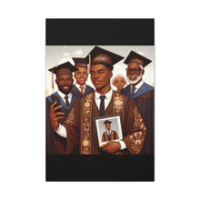 Load image into Gallery viewer, Graduation Celebration Canvas Art, Wall Decor for Graduates, Gift for Him, Family Celebration, Custom Canvas Print
