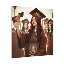 Load image into Gallery viewer, Graduation Canvas Print, Inspirational Wall Art for Graduates, Home Decor, Gift for Her, College Graduation, Motivational Decor
